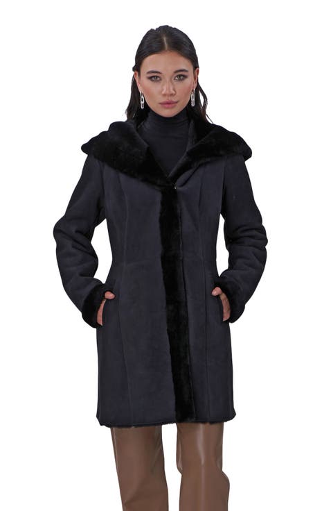 Genuine Shearling Hooded Stroller