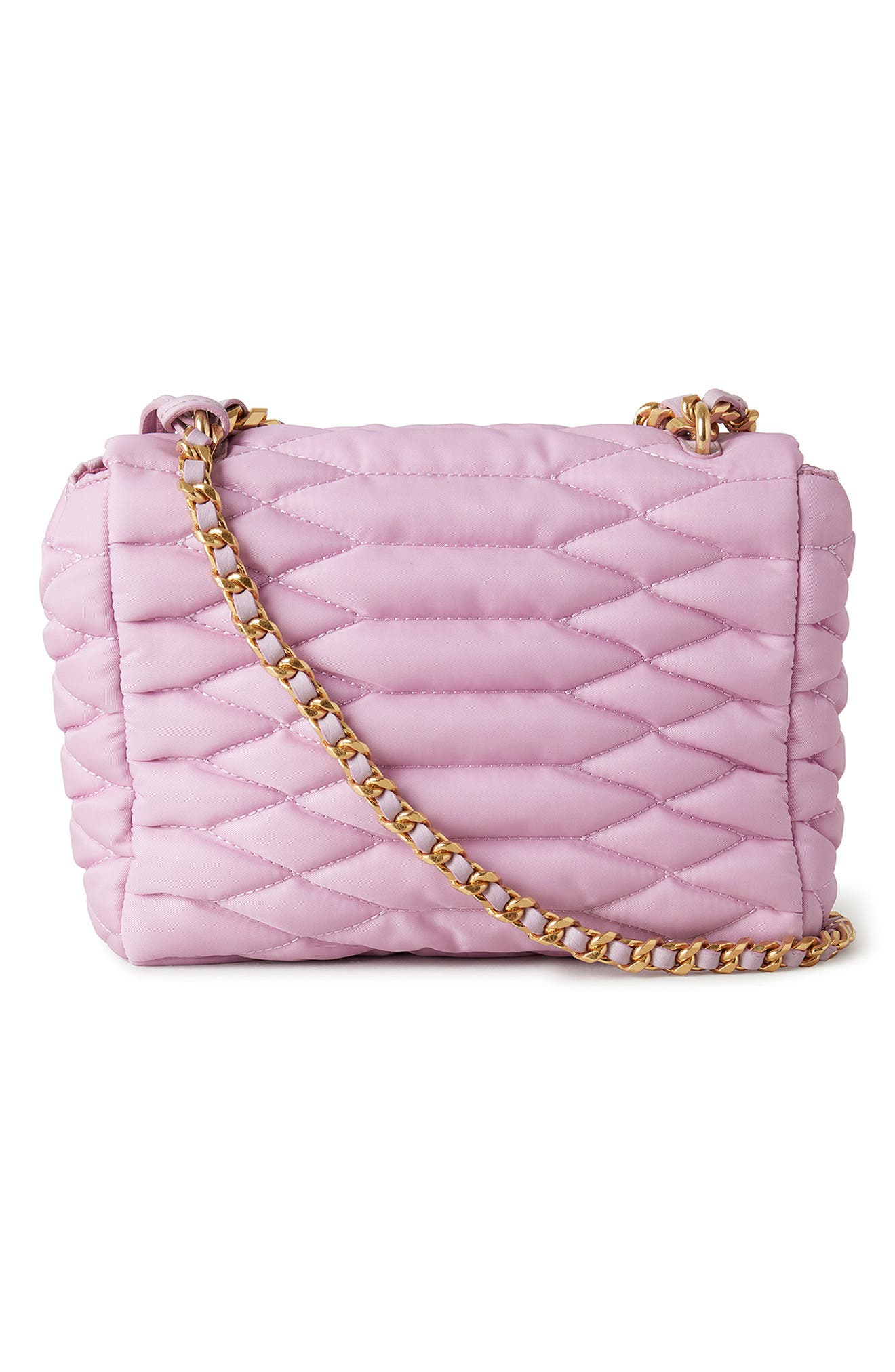 Mulberry Lily Quilted ECONYL<sup>®</sup> Nylon Shoulder Bag, Alternate, color, 