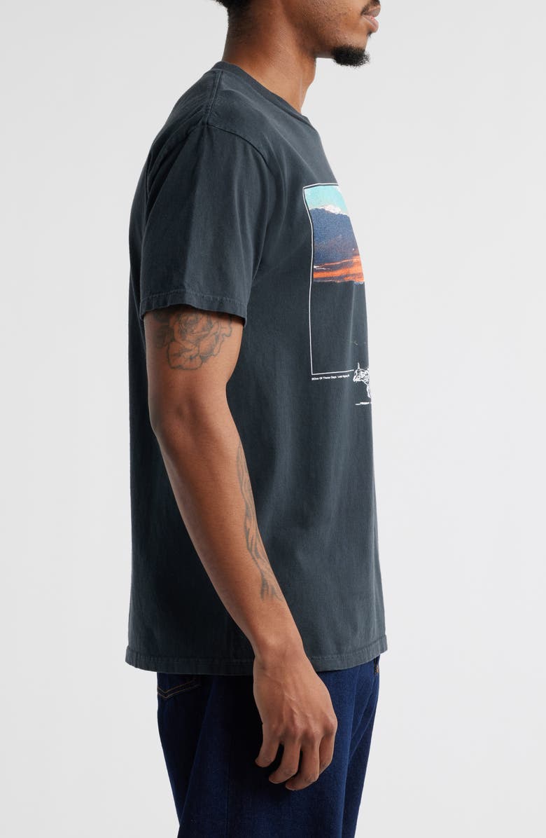 ONE OF THESE DAYS In Another Time Graphic T-Shirt, Alternate, color, Washed Black