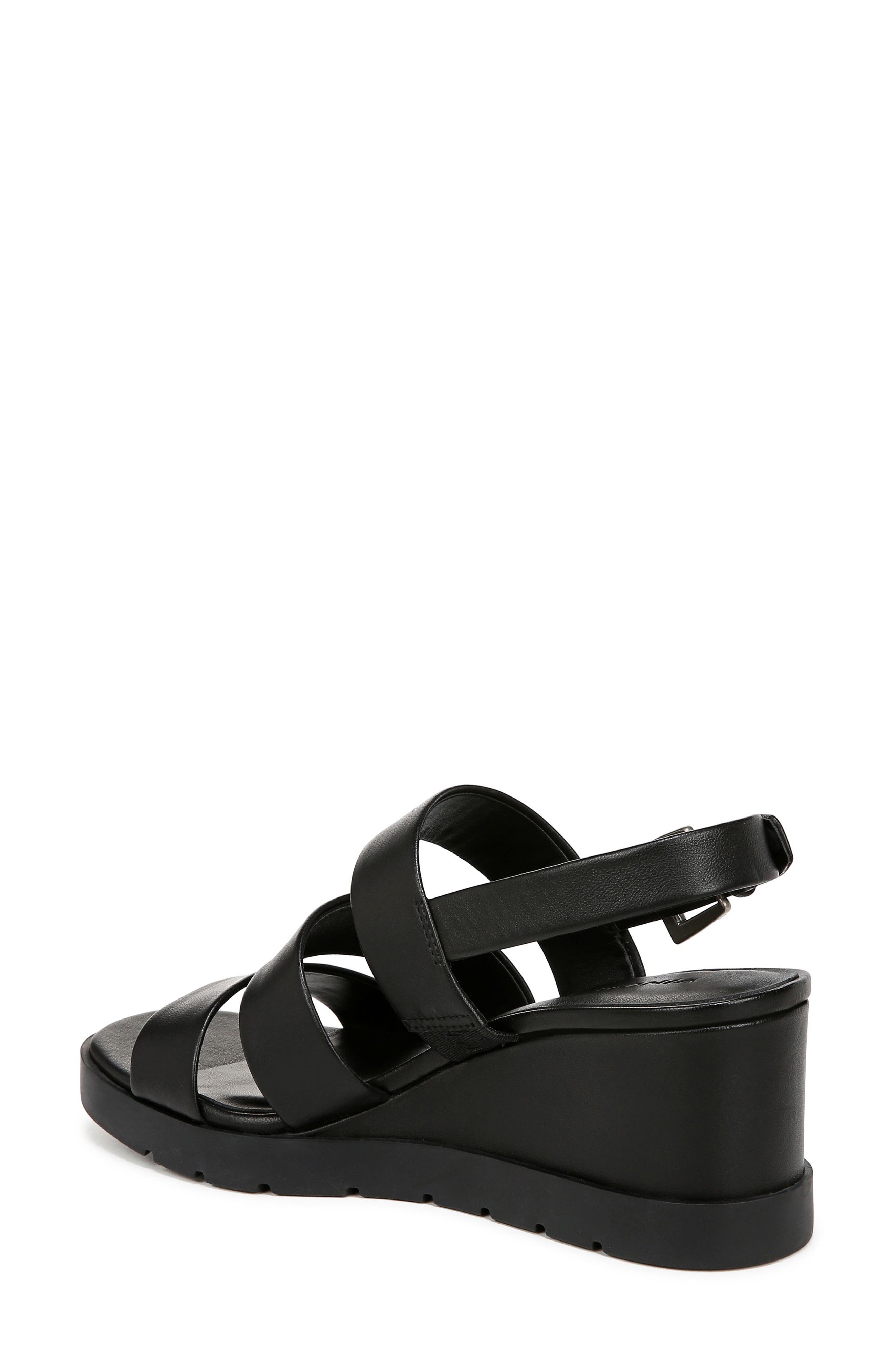 Vince Rochel Slingback Platform Wedge Sandal, Alternate, color, Black
