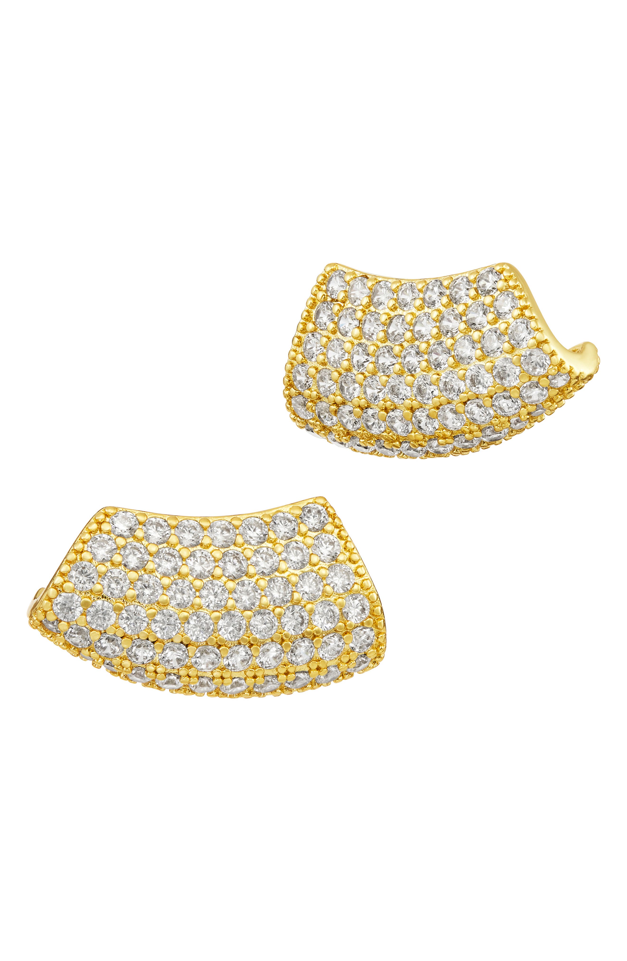SAVVY CIE JEWELS Pavé Modern Ear Climbers