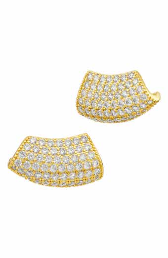 Pavé Modern Ear Climbers