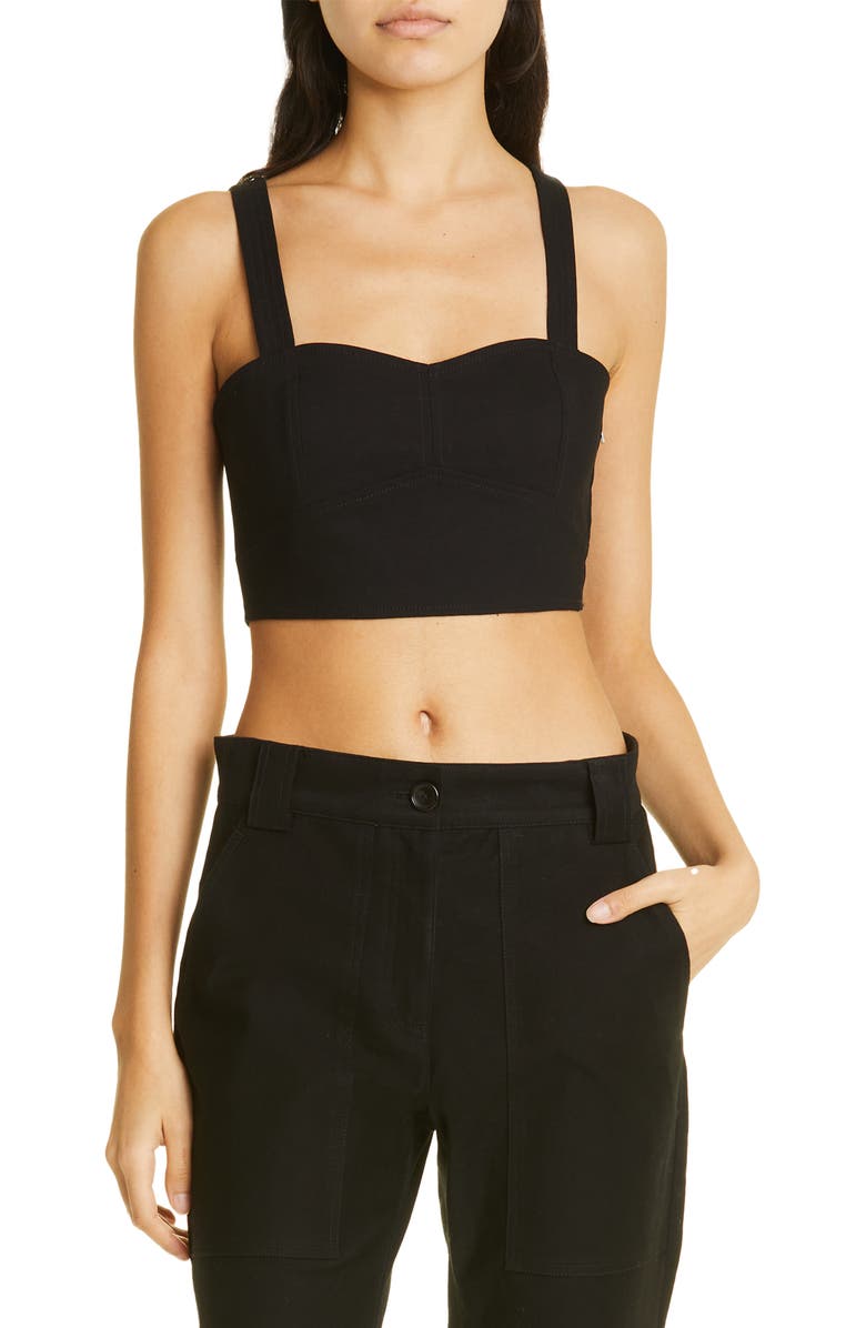 A.L.C. Layla Lace Back Crop Tank, Main, color, 