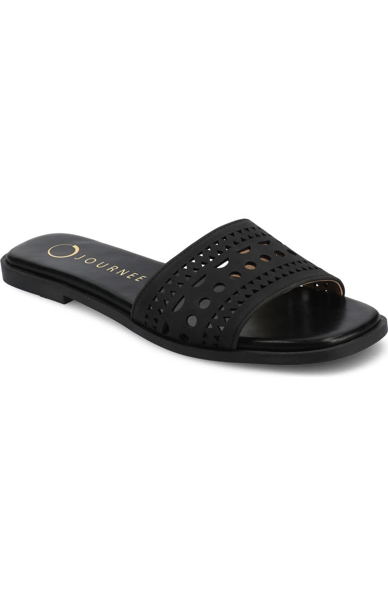Journee Collection Brodie Slide Sandal, Main, color,