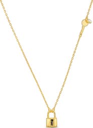 DELMAR Lock Pendant Key Station Necklace