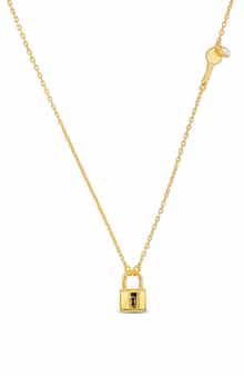 DELMAR Lock Pendant Key Station Necklace