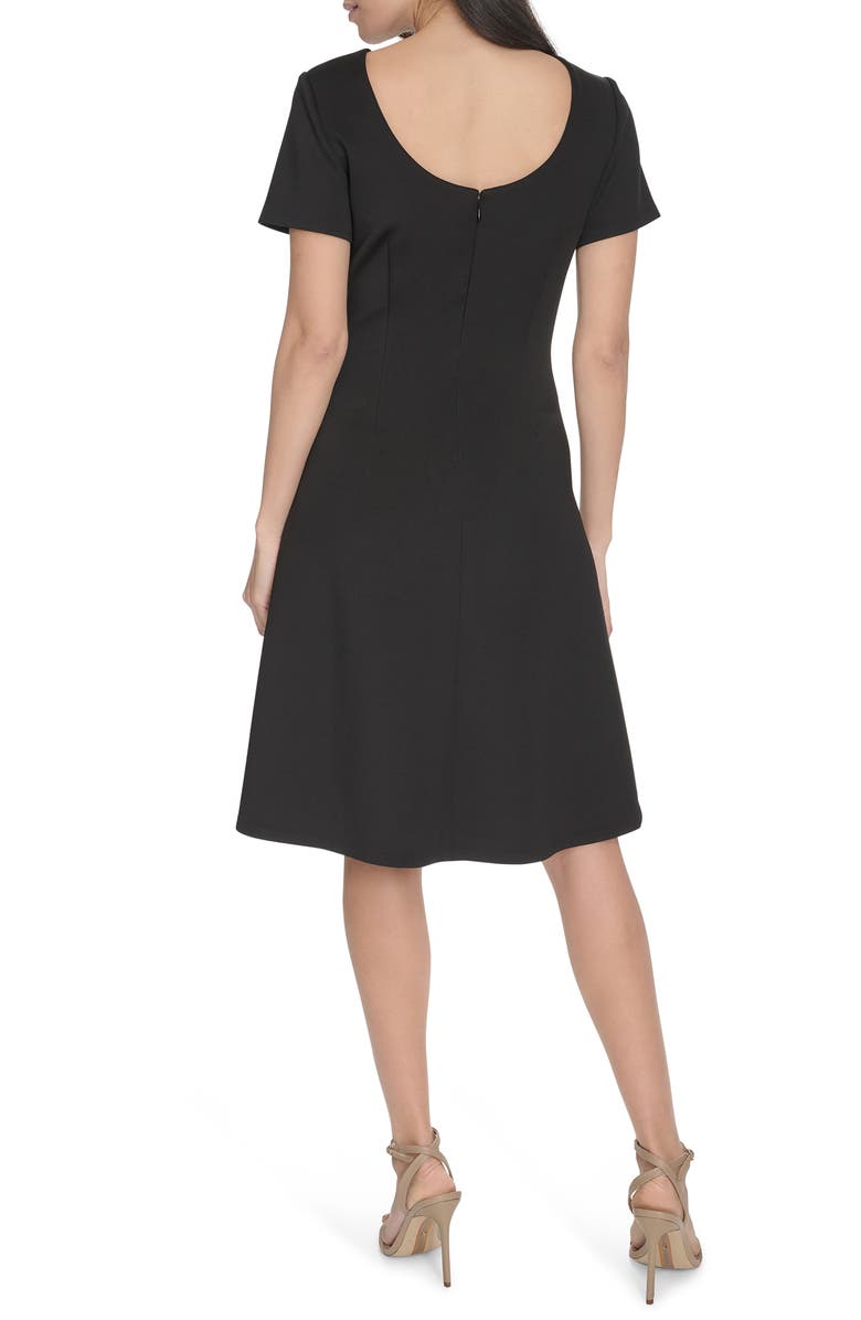 Calvin Klein Short Sleeve A-Line Dress, Alternate, color, 