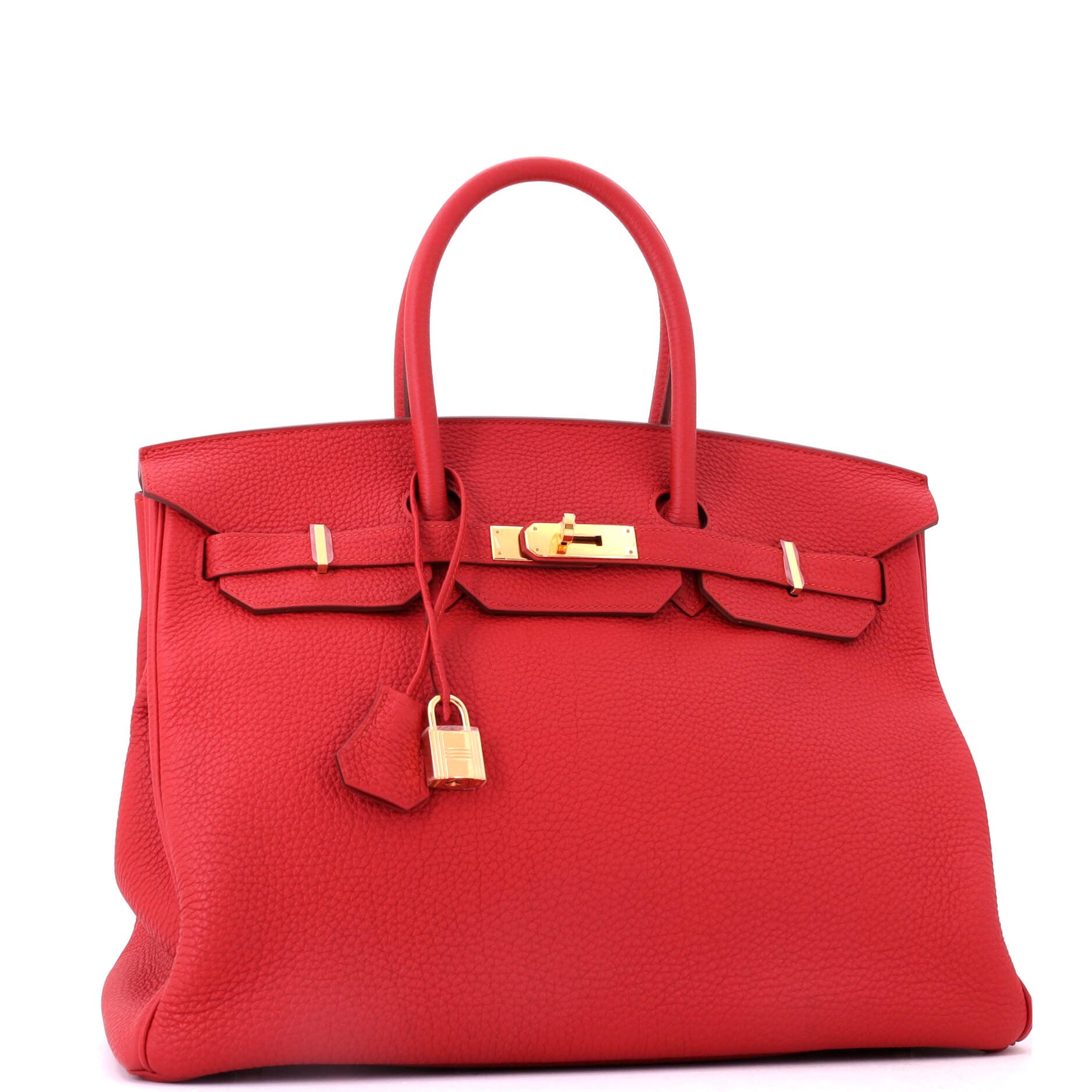 Birkin Handbag Red Togo with Gold Hardware 35, Alternate, color, Red