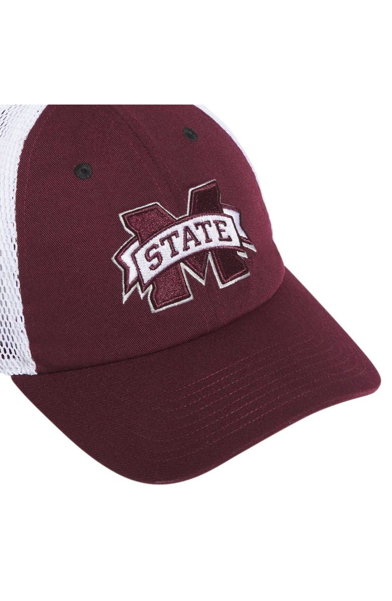 adidas Men's adidas Maroon Mississippi State Bulldogs Mascot Slouch Trucker Adjustable Hat, Alternate, color, Maroon