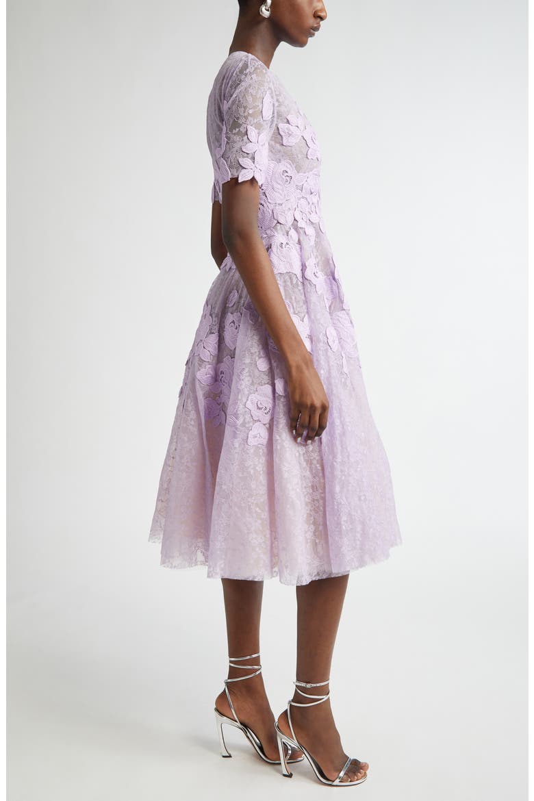 English Rose Guipure Lace Cocktail Dress, Alternate, color, THISTLE