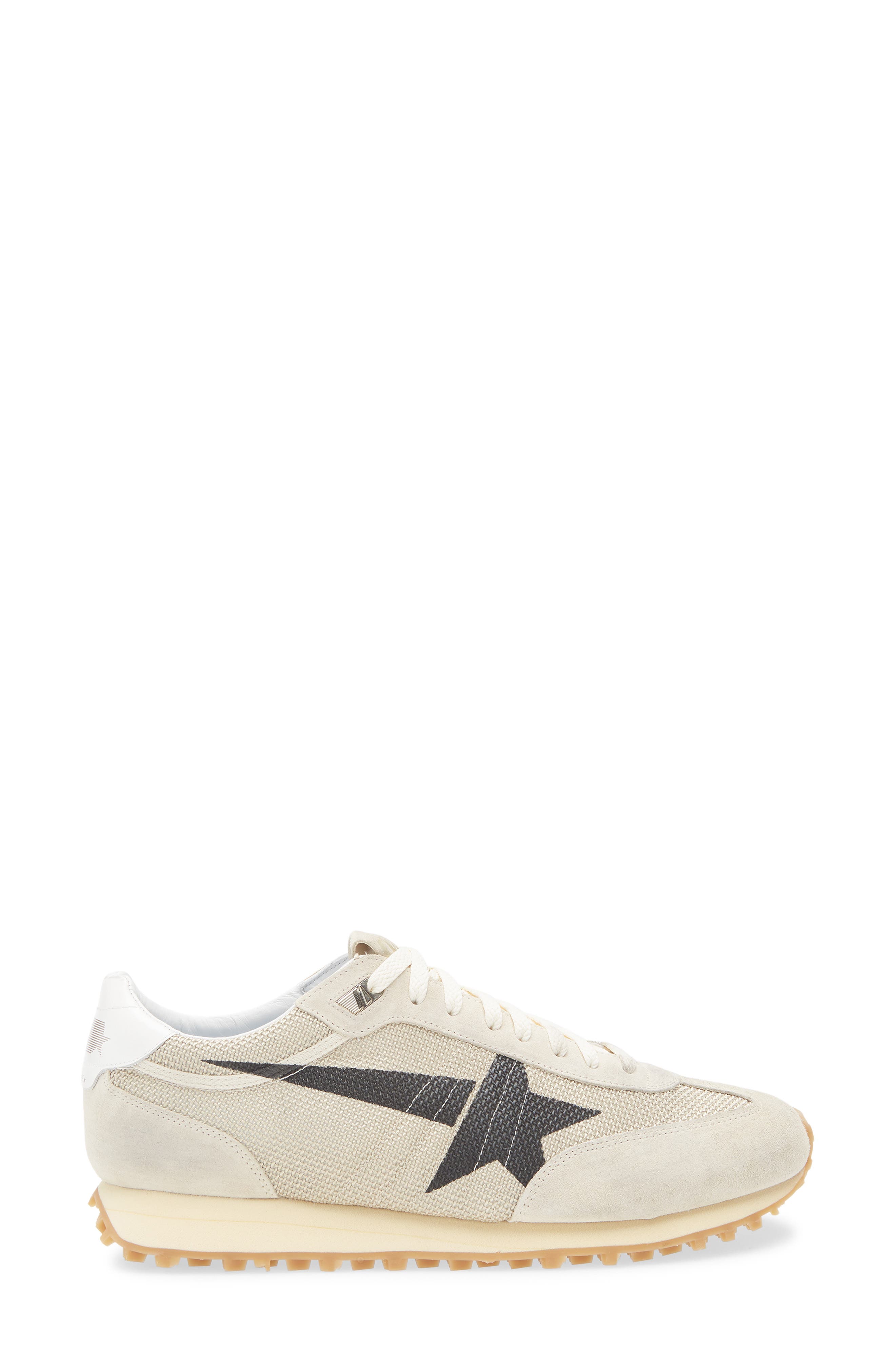 Golden Goose Running Marathon Sneaker, Alternate, color, Beige/Black