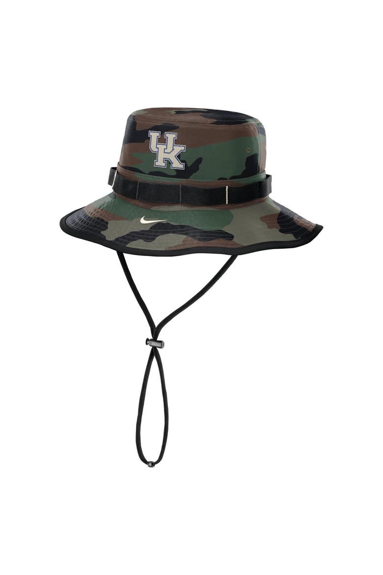 Men's Nike Camo Kentucky Wildcats 2025 Military Appreciation Boonie Dri-FIT Bucket Hat, Main, color, Camo