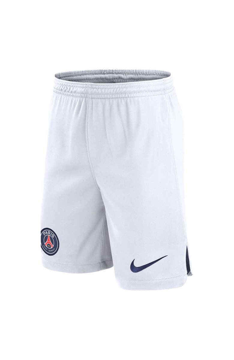 Nike Youth Nike White Paris Saint-Germain 2023/24 Away Stadium Performance Shorts, Alternate, color, White