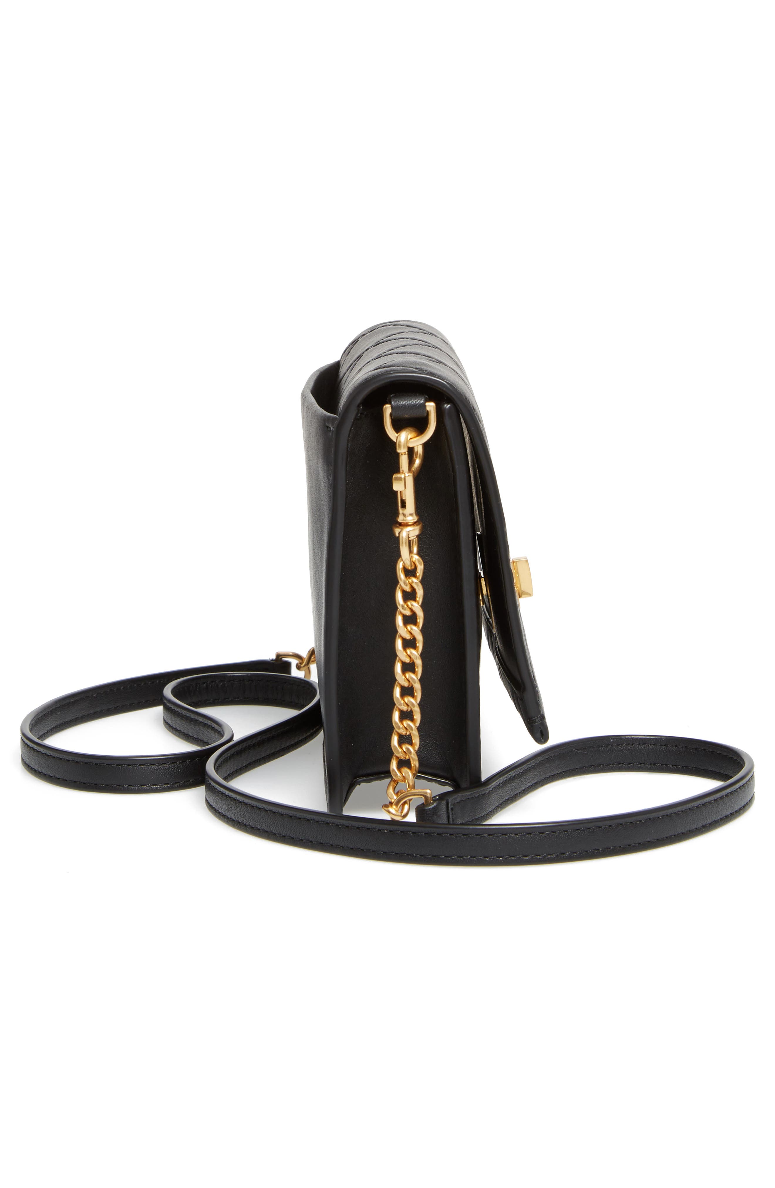 Tory Burch Mini Georgia Quilted Leather Shoulder Bag, Alternate, color, 