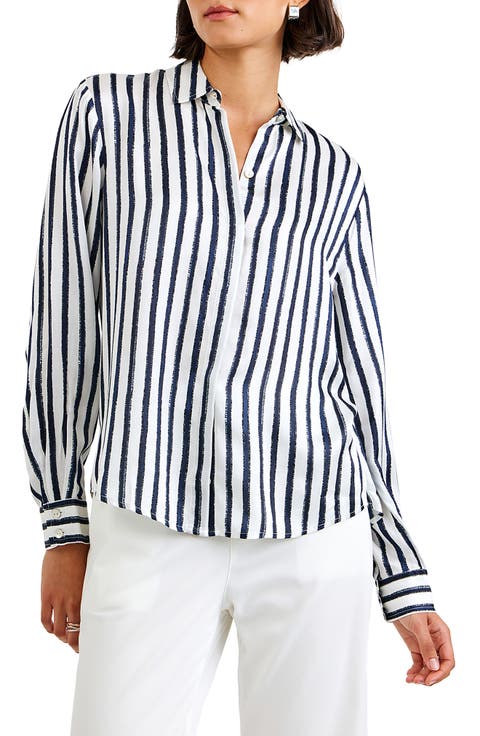 Stripe Button-Up Shirt