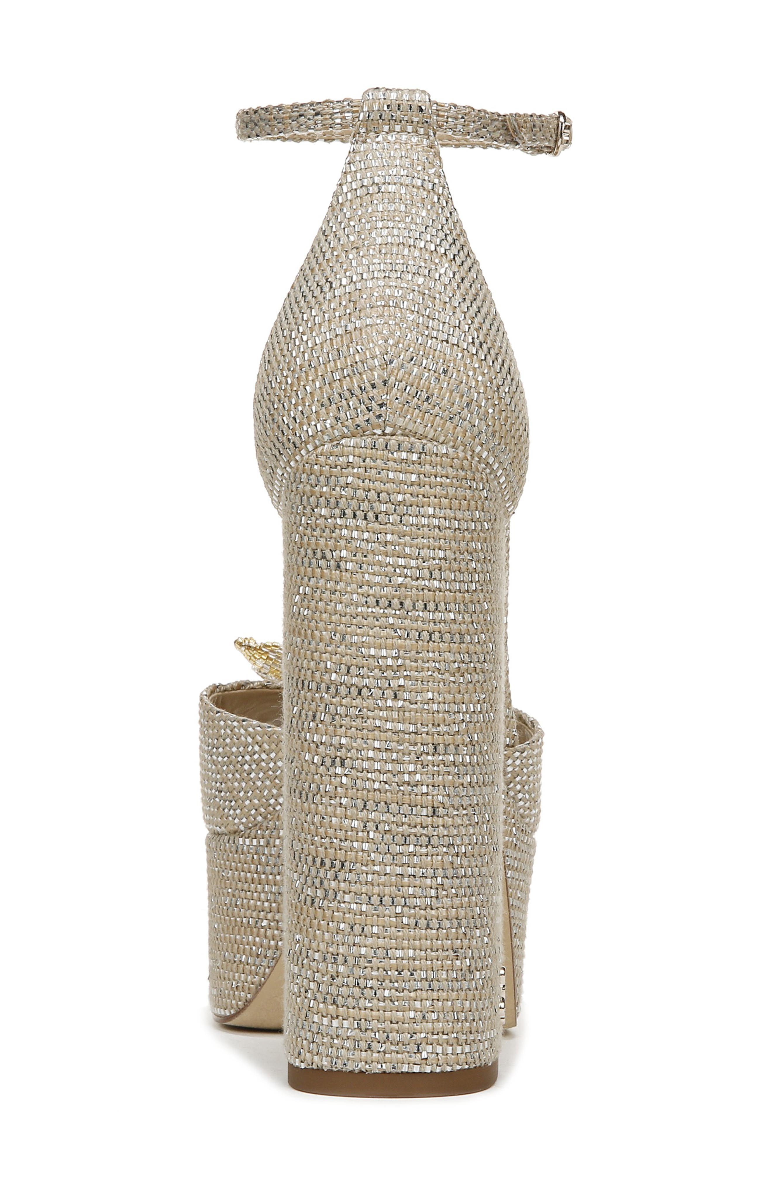 Sam Edelman Kori Flora Ankle Strap Platform Sandal, Alternate, color, 