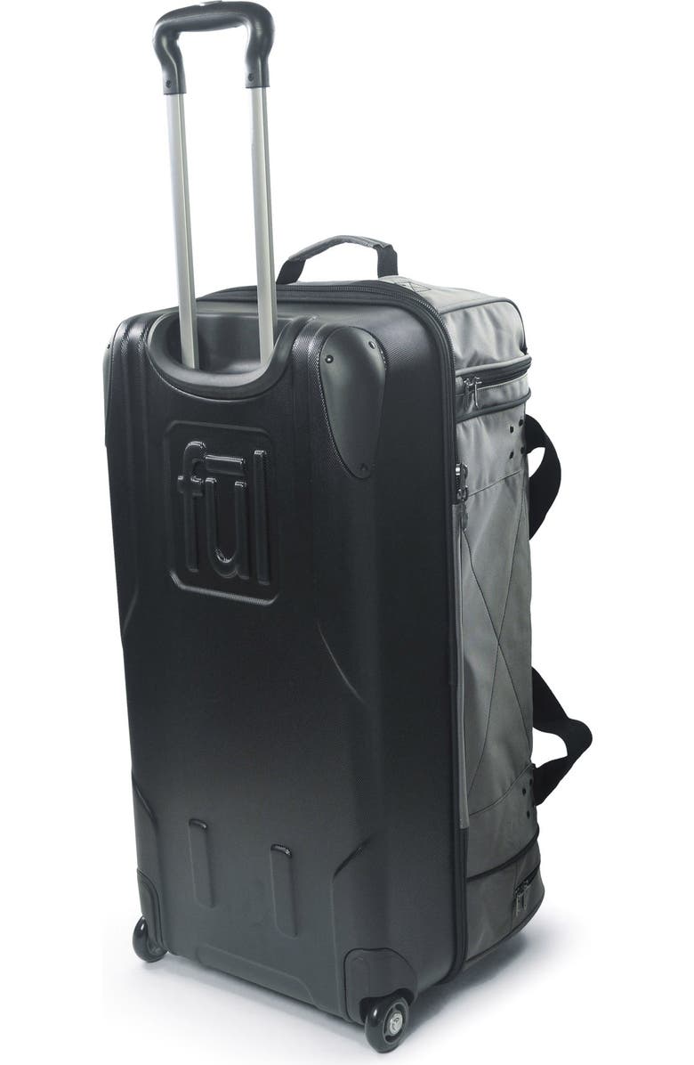 Ful Workhorse 30in Rolling Duffel Bag, Retractable Pull Handle, Split Level Storage, Alternate, color, Black