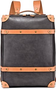 OLD TREND Speedwell Small Leather Trunk Backpack