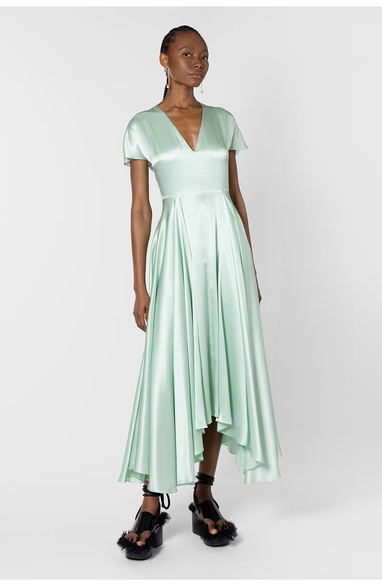 Roksanda Noma Silk Midi Dress, Main, color, Opaline