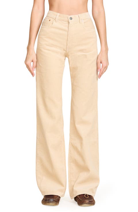Dena Low Rise Wide Leg Corduroy Pants
