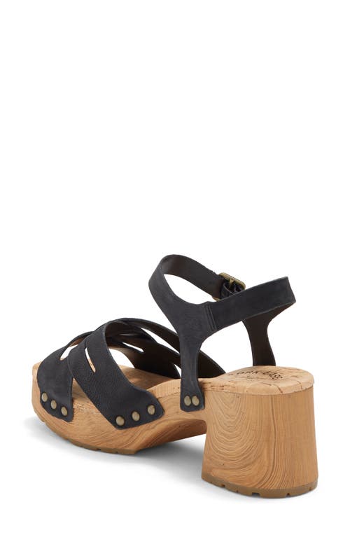 Kork-ease ® Tia Ankle Strap Sandal In Black F/g