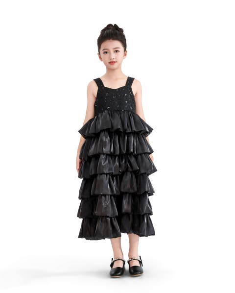 Ruffle Tiered Gala Dress