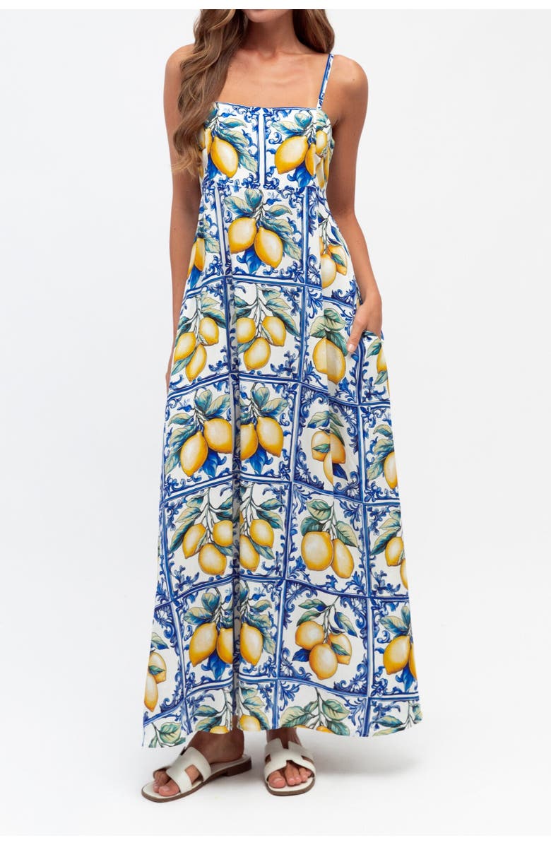 Label of Love Sorrento Summer Maxi Dress, Main, color, Blue