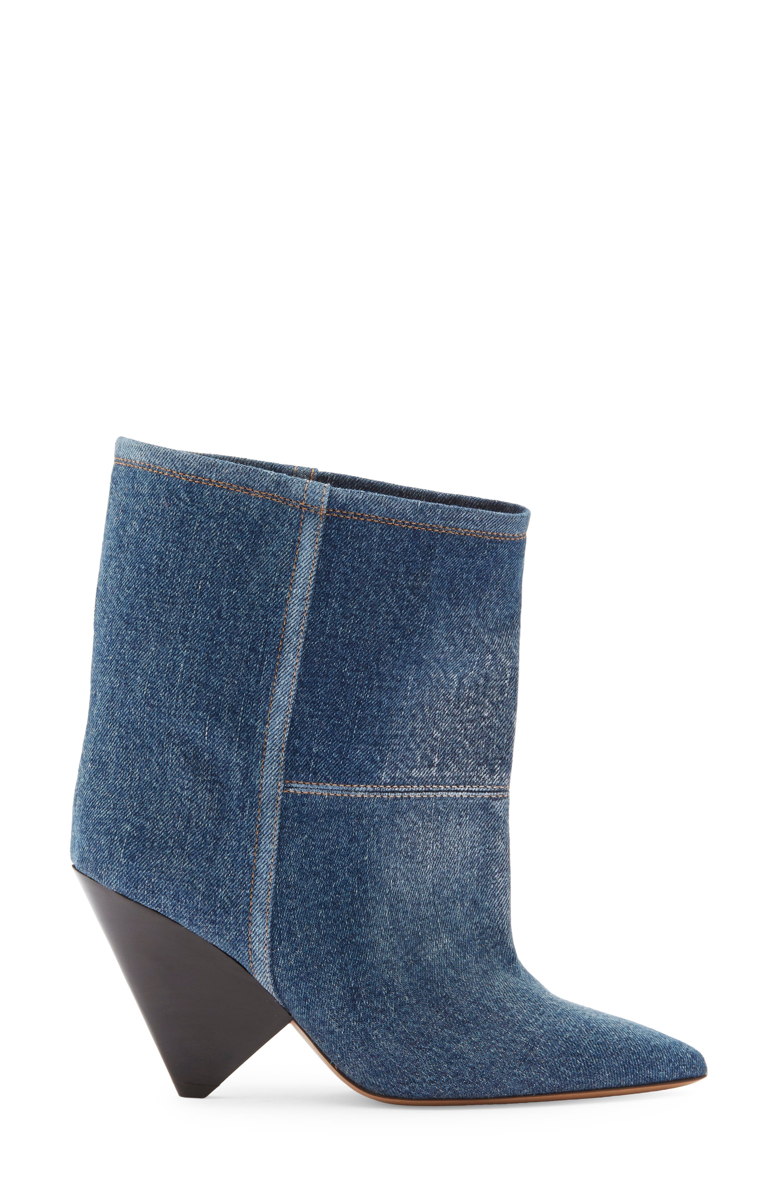 Isabel Marant Miyako Denim Bootie, Alternate, color, 