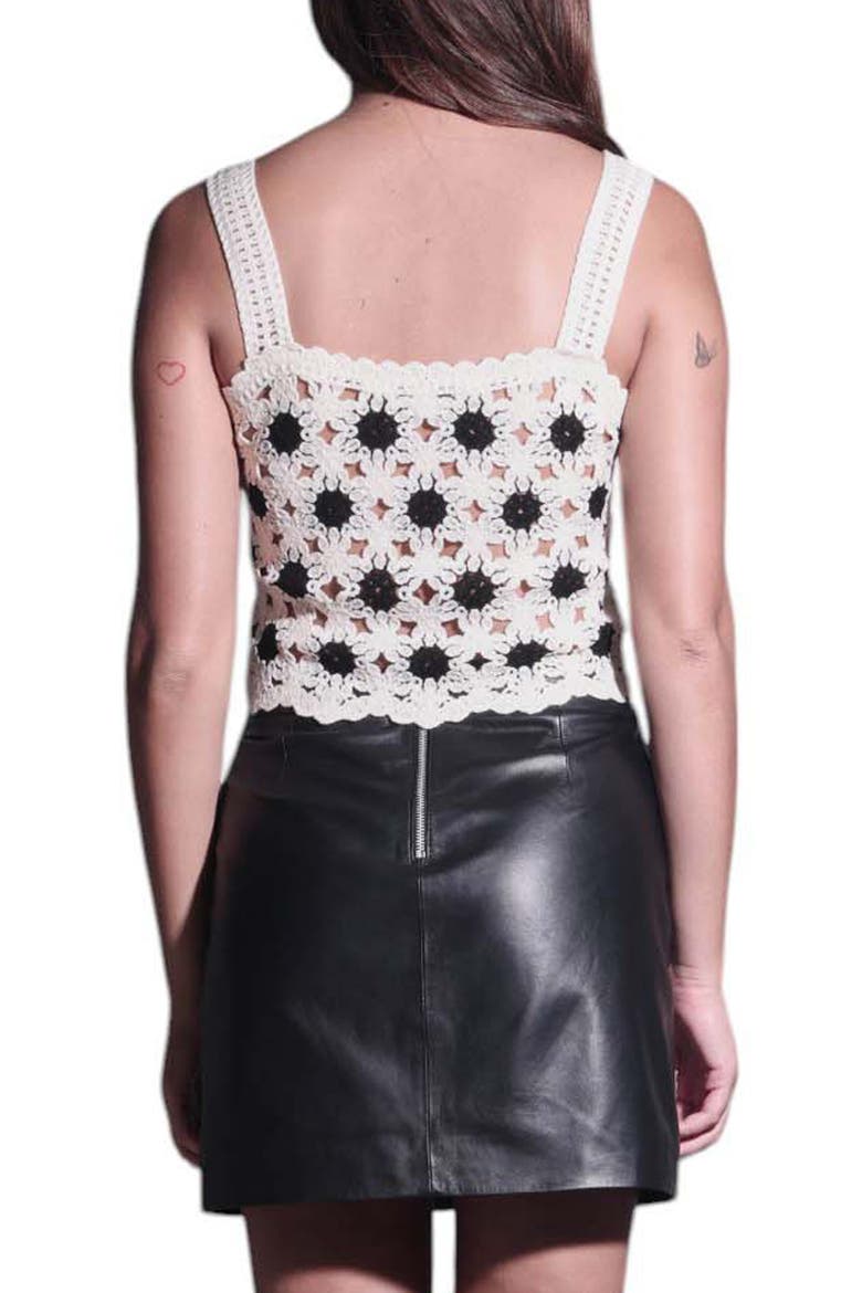 Beverly Crochet Tank, Alternate, color, CREAM BLACK