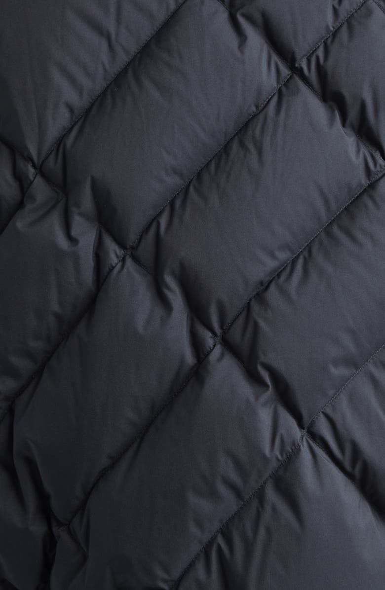 Burberry Check Stitch Mixed Media Jacket, Alternate, color, Black