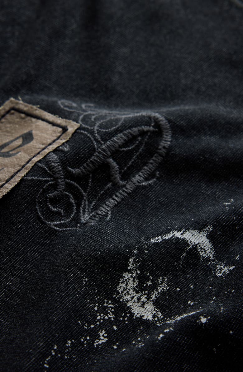 John Varvatos Peace Embellished Organic Cotton T-Shirt, Alternate, color, 