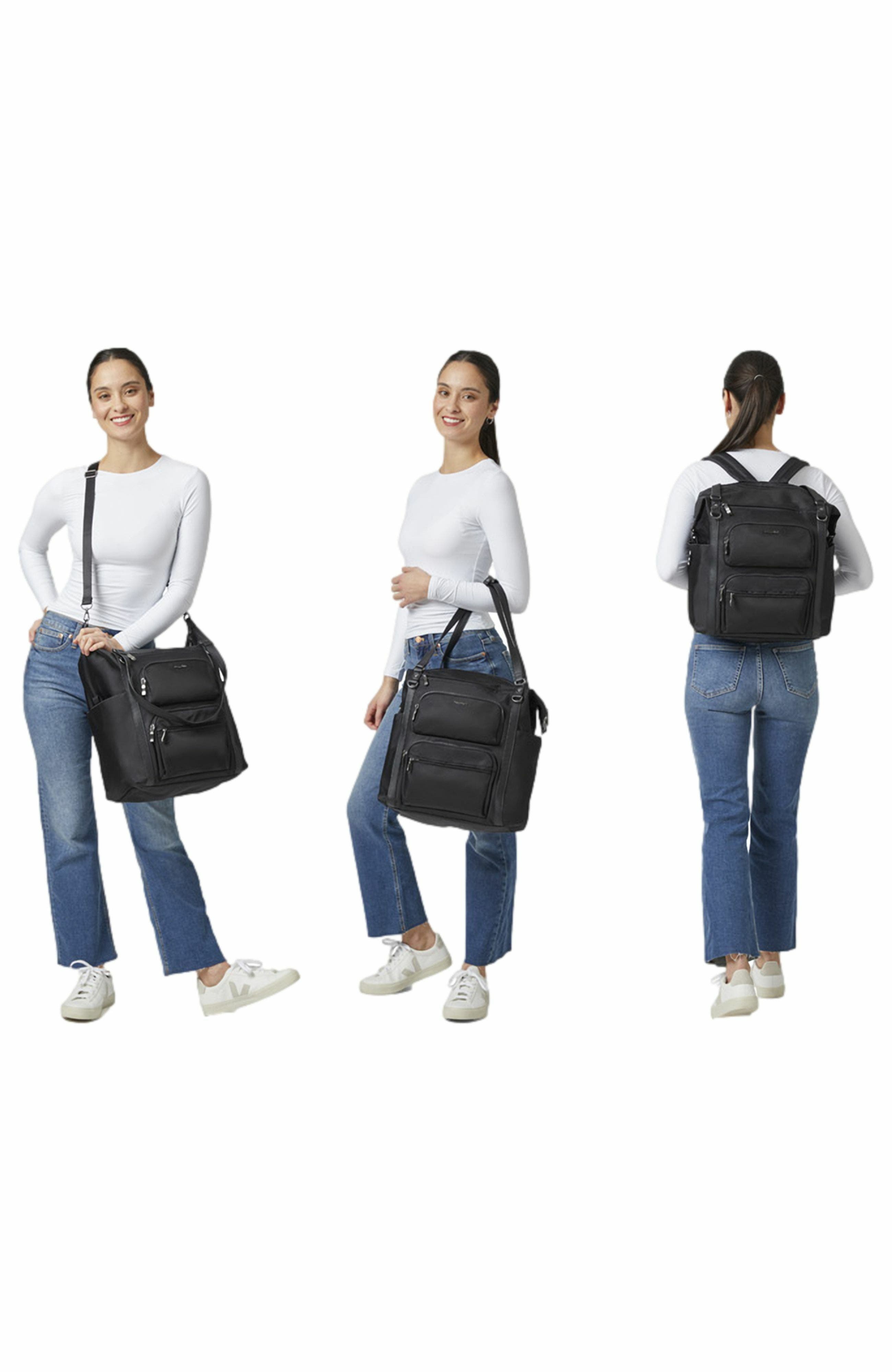 BAGGALLINI Nolita Convertible Backpack, Alternate, color, Black