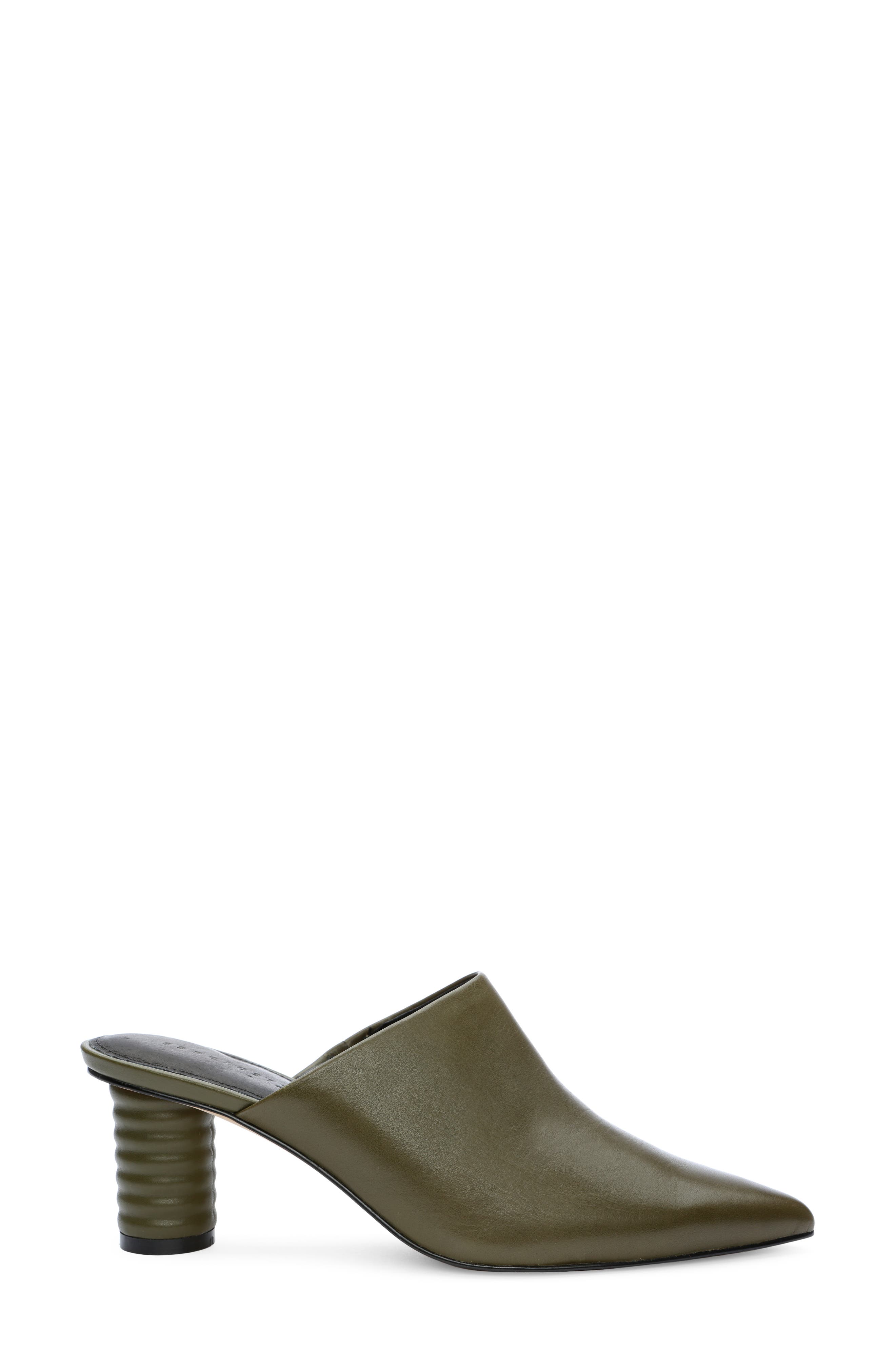 Swag Pointed Toe Mule, Alternate, color, OLIVE OIL