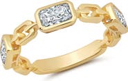 Crislu Radiant Frozen Link Ring