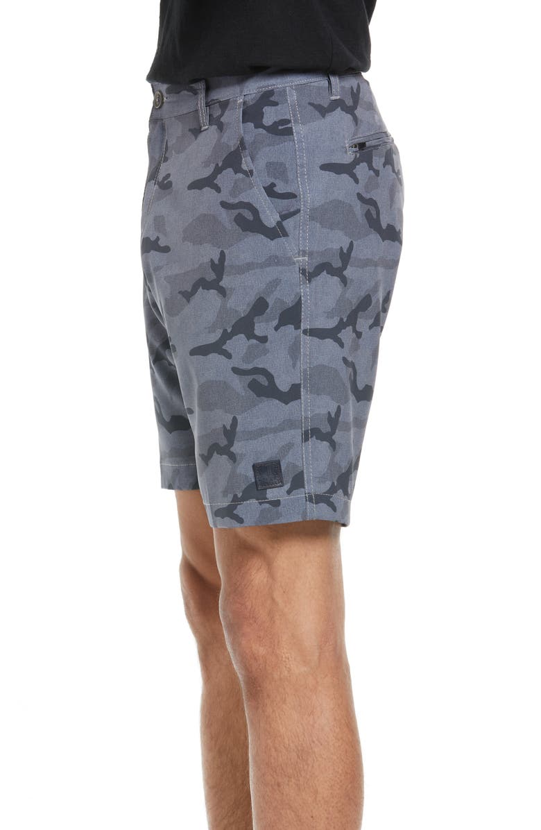 Vintage 1946 Camo Hybrid Flat Front Shorts, Alternate, color, Light Grey Camo