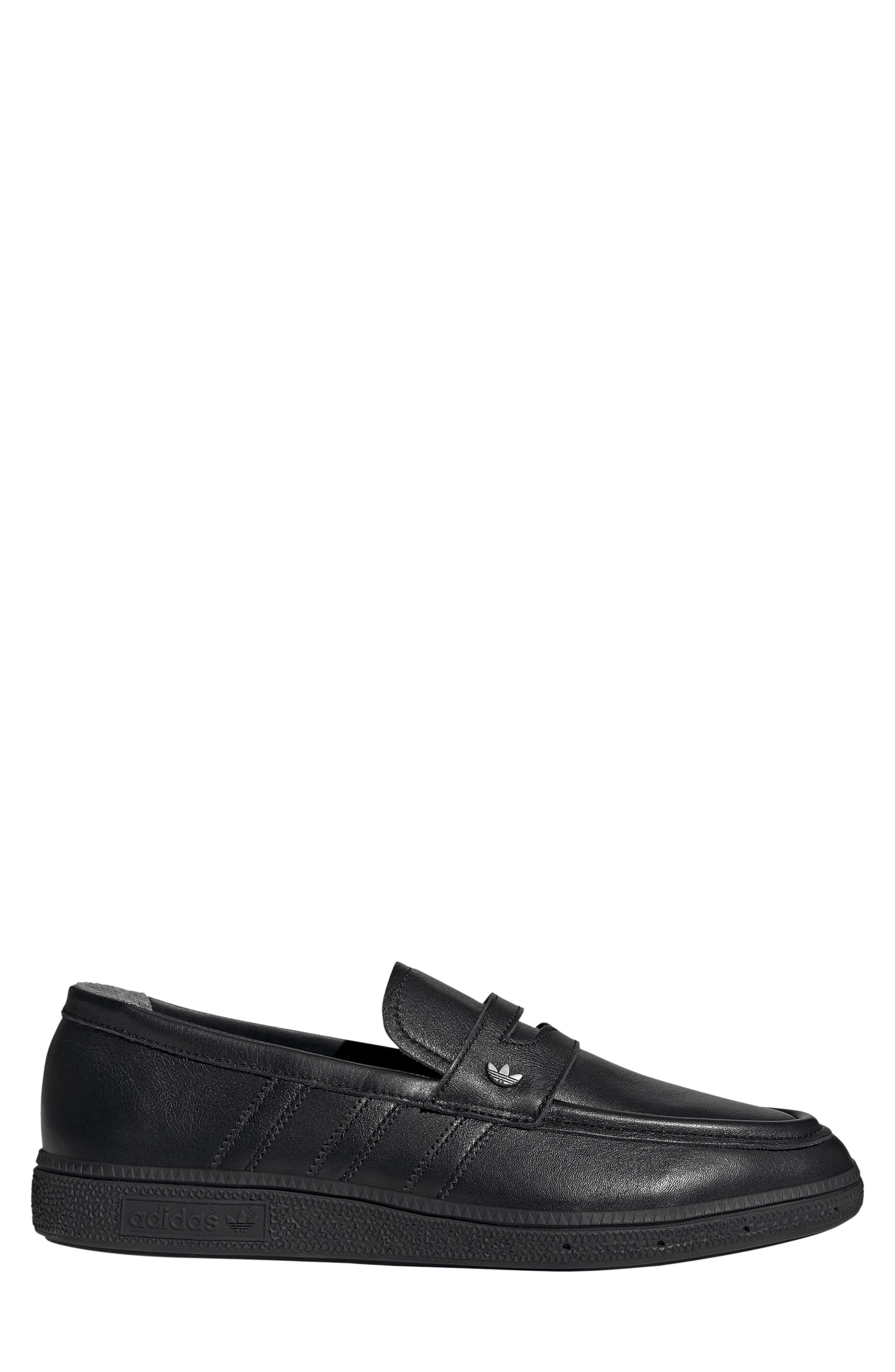 Handball Spezial Premium Loafer, Alternate, color, BLACK/ BLACK/ GREY