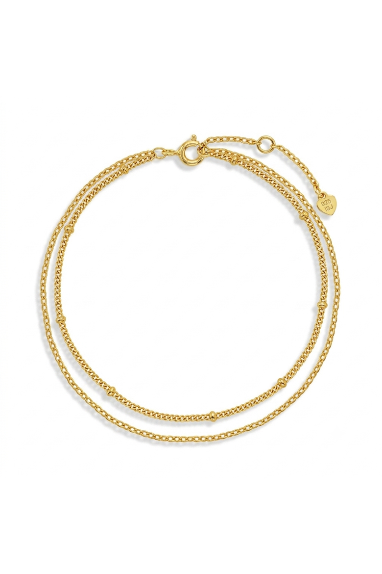 Layered Satellite Womens Bracelet, Main, color, Gold