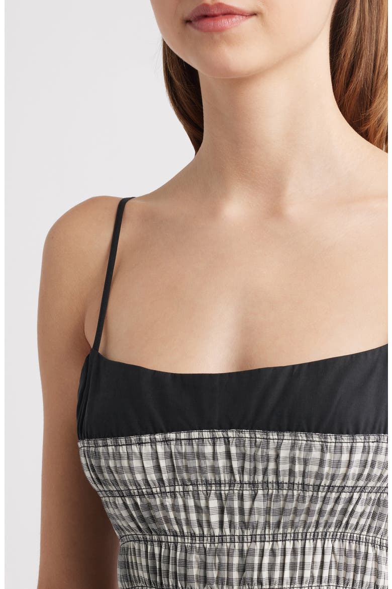Primrose Gingham A-Line Dress, Alternate, color, IVORY/ JET GINGHAM