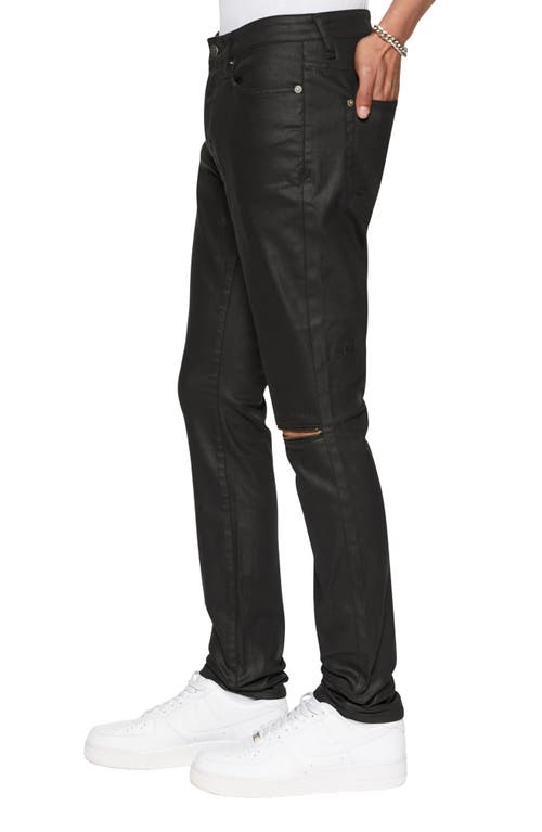 KSUBI KSUBI VAN WINKLE CAGED WAXED SLIM FIT JEANS