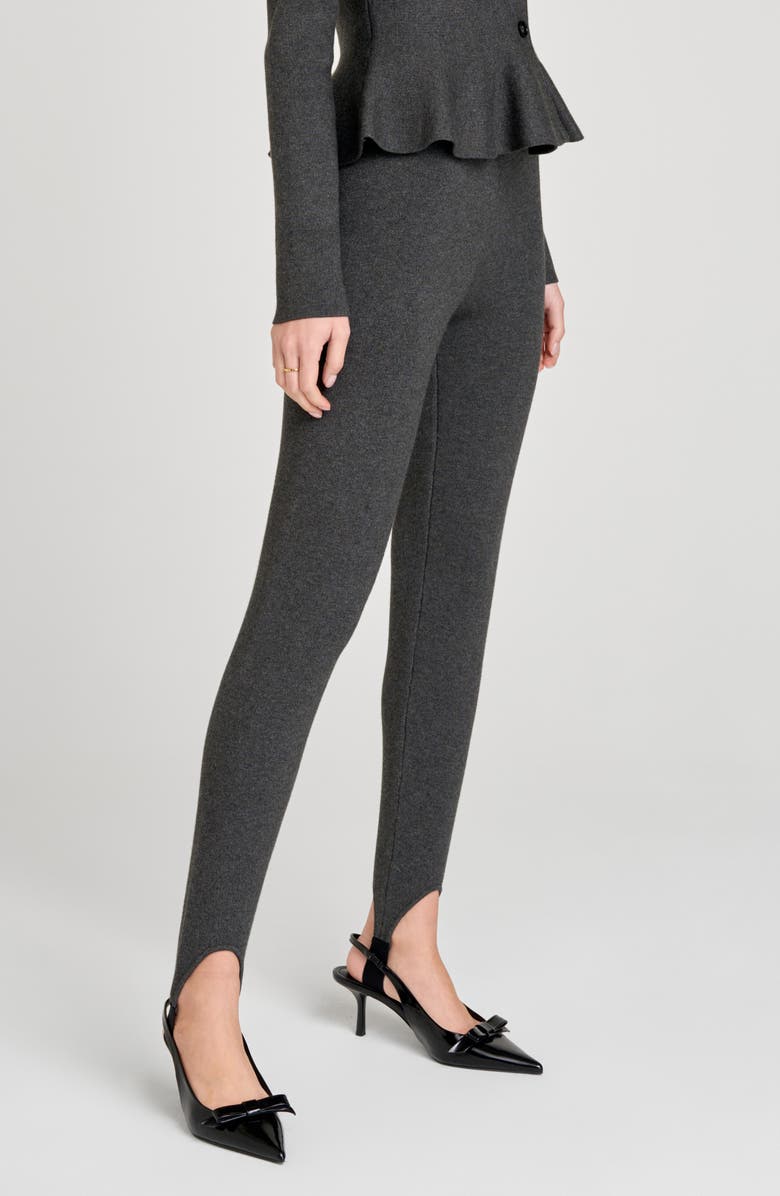 WAYF Brooklyn Stirrup Leggings, Alternate, color, Charcoal