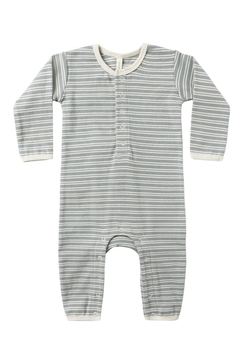 Cedar Microstripe Romper, Main, color, BLUE
