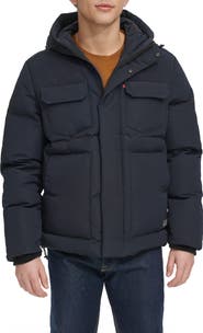 Levi's Water Resistant Hooded Quilted Puffer Jacket