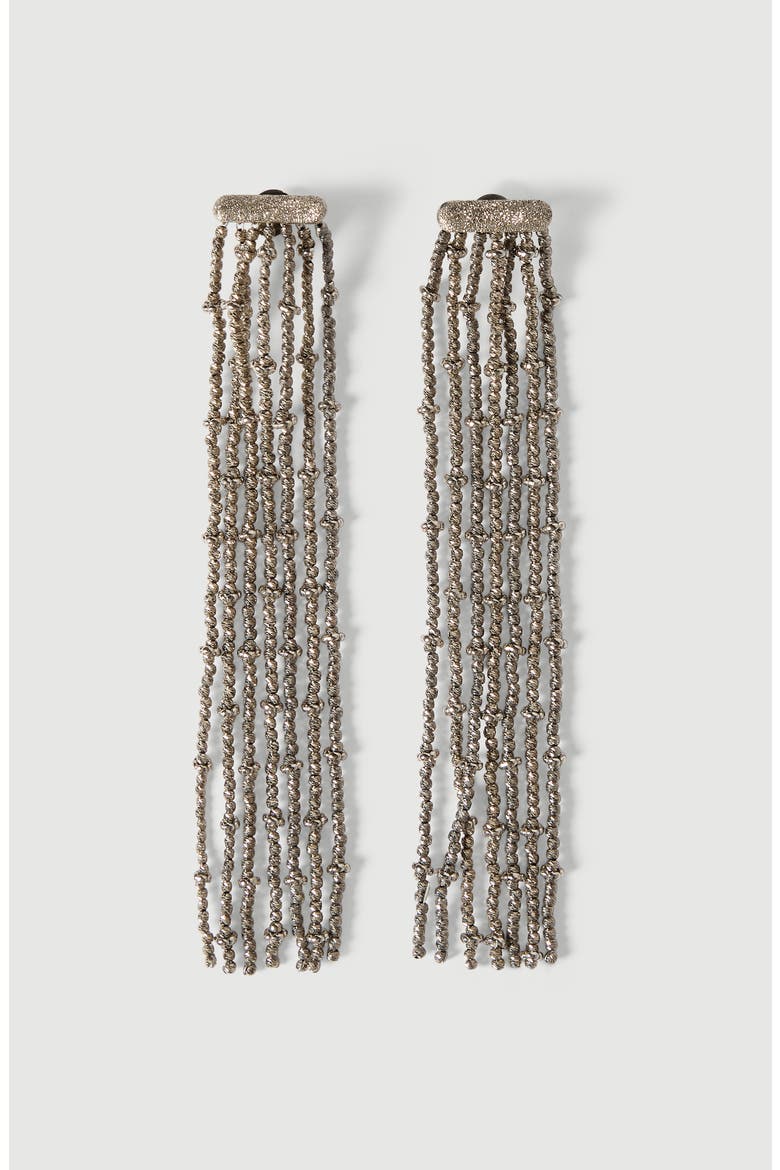 Frayed earrings in Sterling Silver, Main, color, Silver