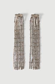Brunello Cucinelli Frayed earrings in Sterling Silver