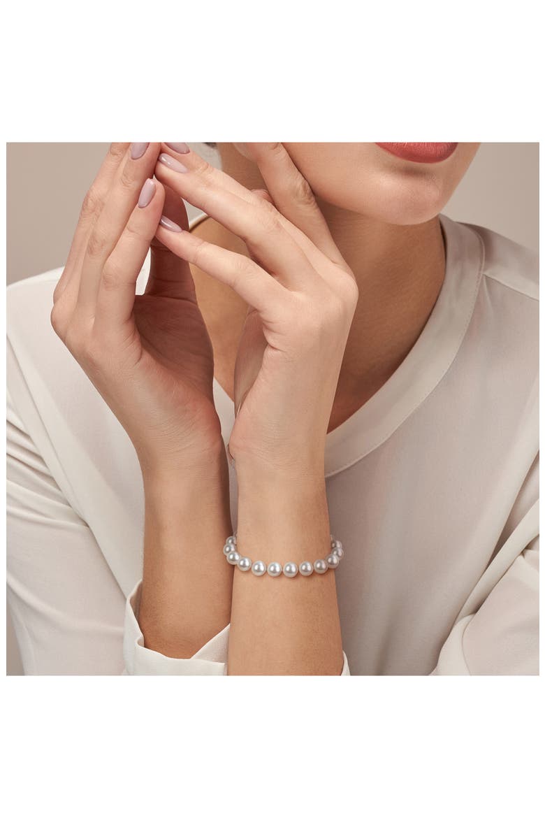 Cultured Freshwater Pearl Bracelet, Alternate, color, WHITE
