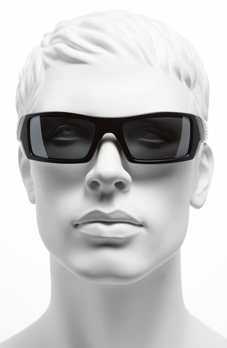 Oakley 'Gascan' 60mm Polarized Sunglasses, Alternate, color, Matte Black