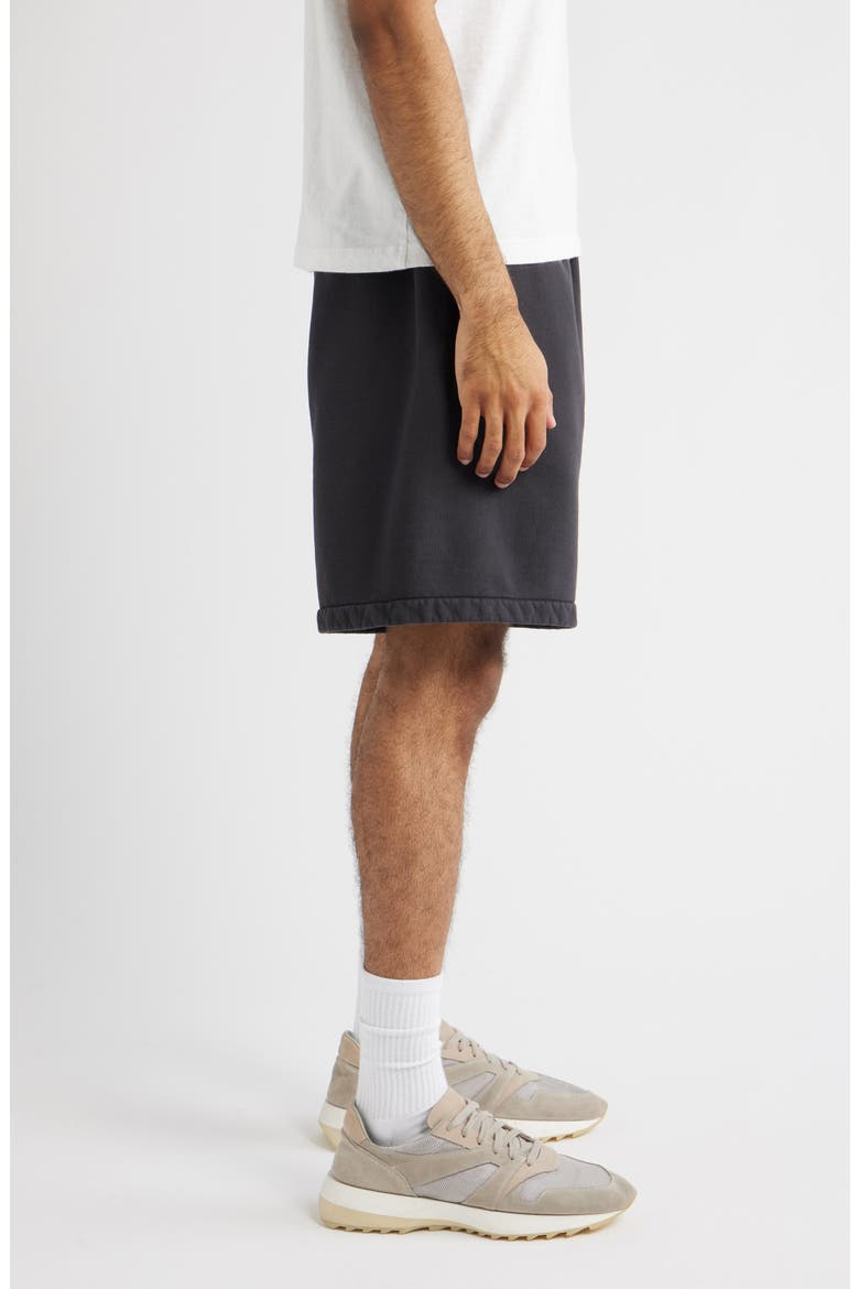 Classic Fit Signature Logo Sweat Shorts, Alternate, color, CONCRETE/DARK CONCRETE HEATHER