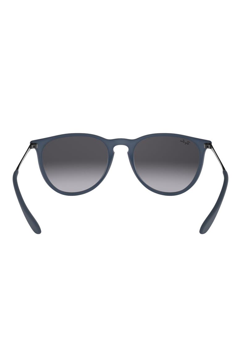 Erika 54mm Gradient Round Sunglasses, Alternate, color, MATTE BLUE