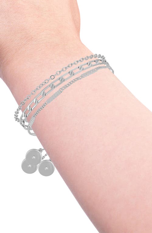 Vince Camuto Set Of 3 Chain Bracelets In Metallic