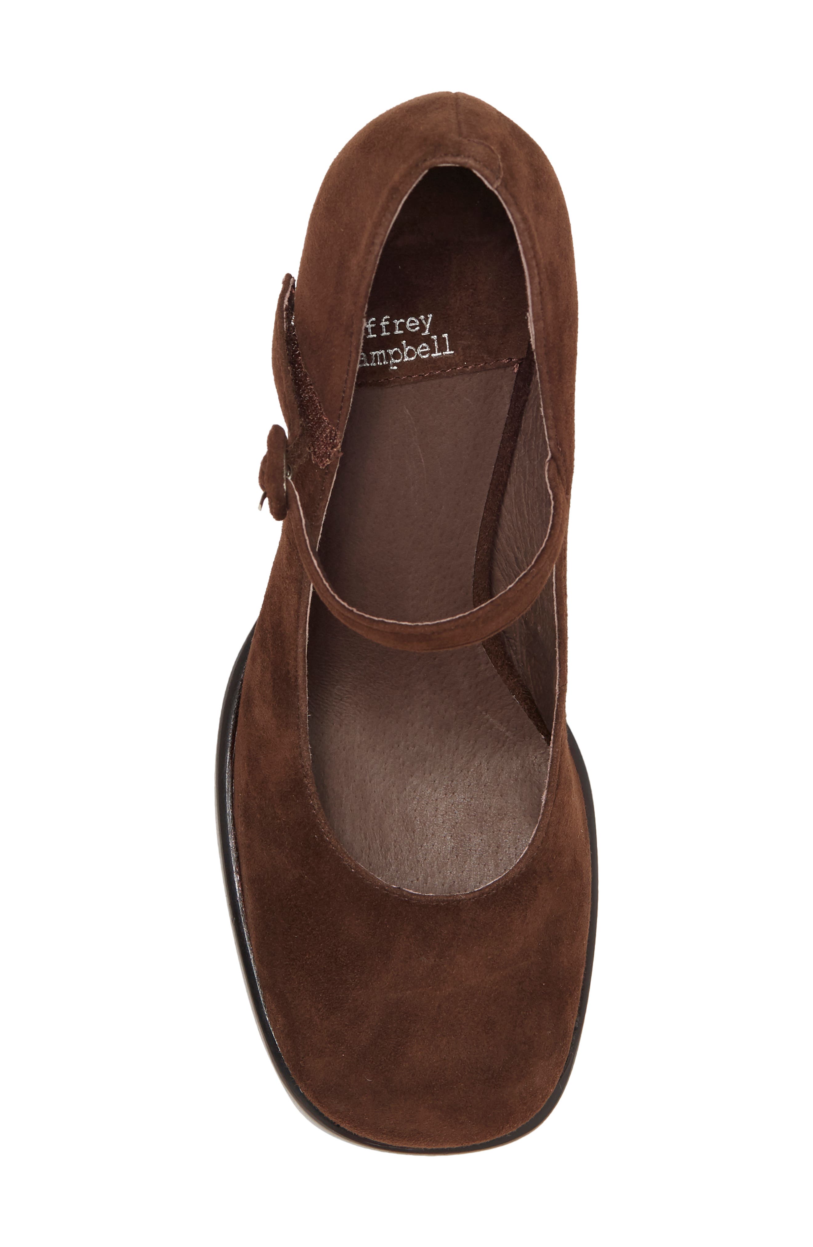 Mary Ann Platform Pump, Alternate, color, BROWN SUEDE BROWN STACK